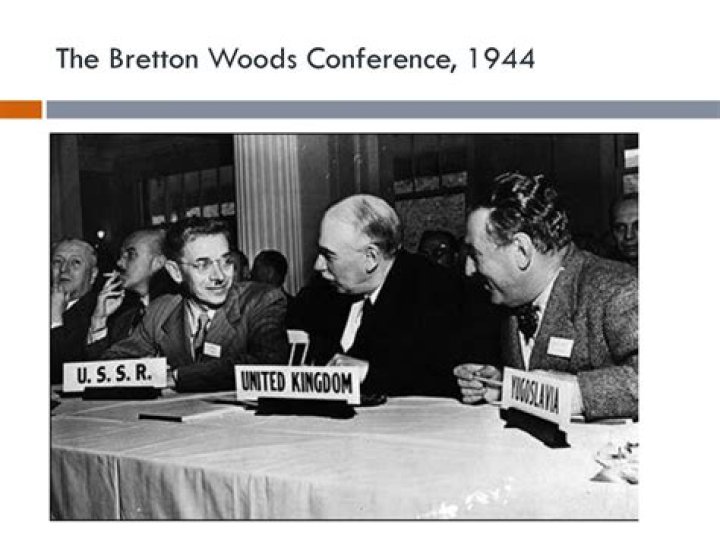 What happened at the Bretton Woods conference in 1944?