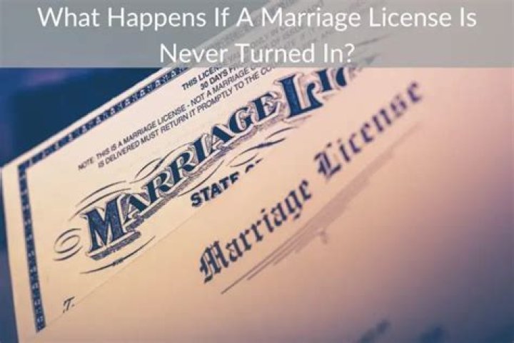 What happens if a marriage license is never turned in Ohio?