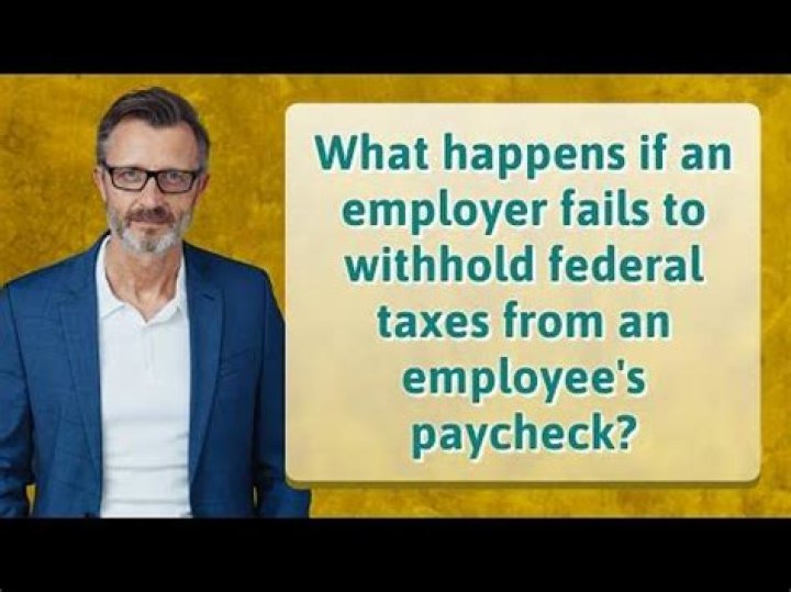 What happens if my employer does not withhold federal tax?