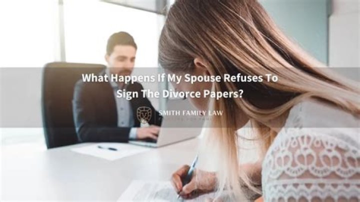 What happens if my ex-spouse refuses to sign the final?