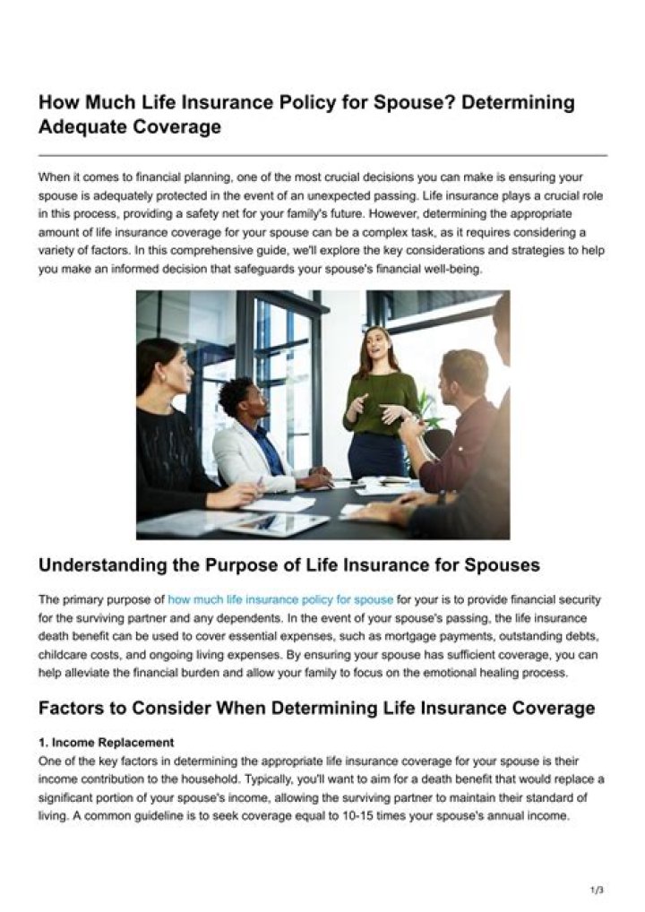 What happens to your life insurance policy if your spouse dies?