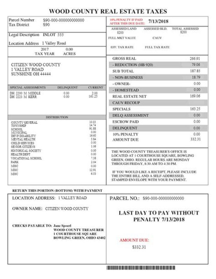 What happens when I receive a tax bill?