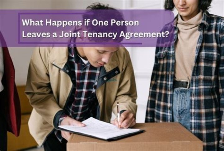 What happens when one person leaves a joint tenancy?