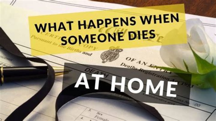 What happens when someone dies in their apartment?