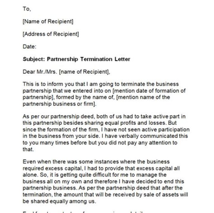 What happens when someone wants to leave a partnership?