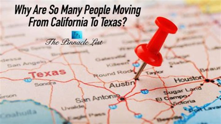 What happens when you move from California to Texas?