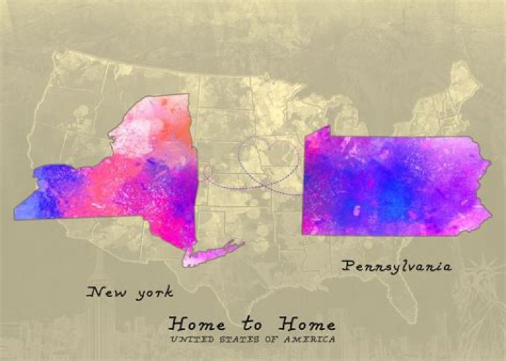 What happens when you move from New York to Pennsylvania?