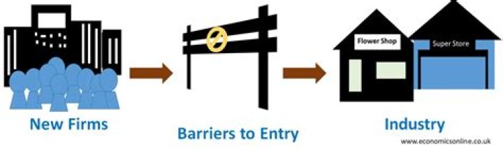 What industry has a low barrier to entry?