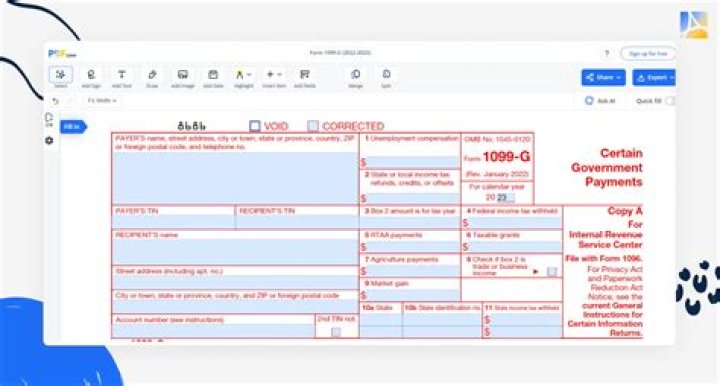 What is a 1099g form pa?