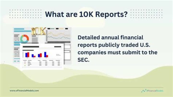What is a 10K financial report?