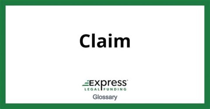 What is a claim legal term?