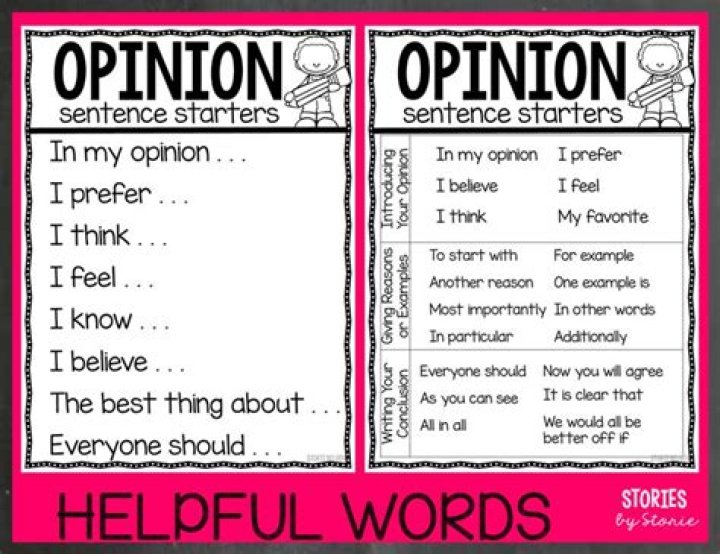 What is a fancy word for opinion?