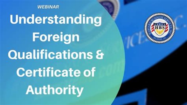 What is a foreign qualification filing?