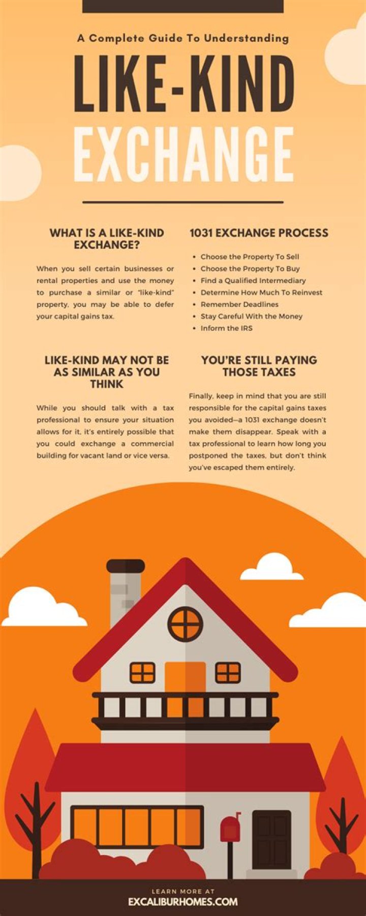 What is a like-kind exchange example?