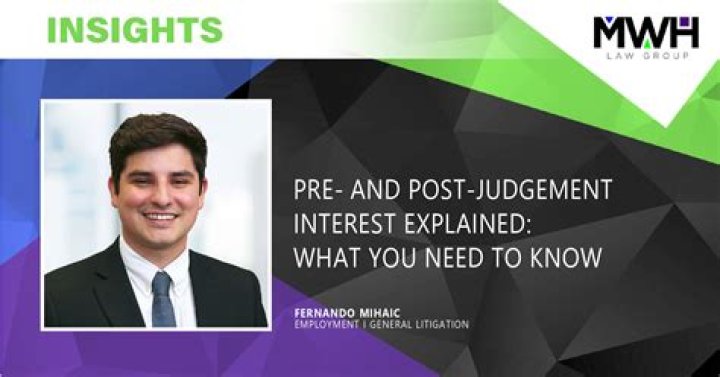 What is a post judgment interest?