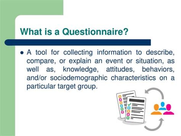 What is a questionnaire response?