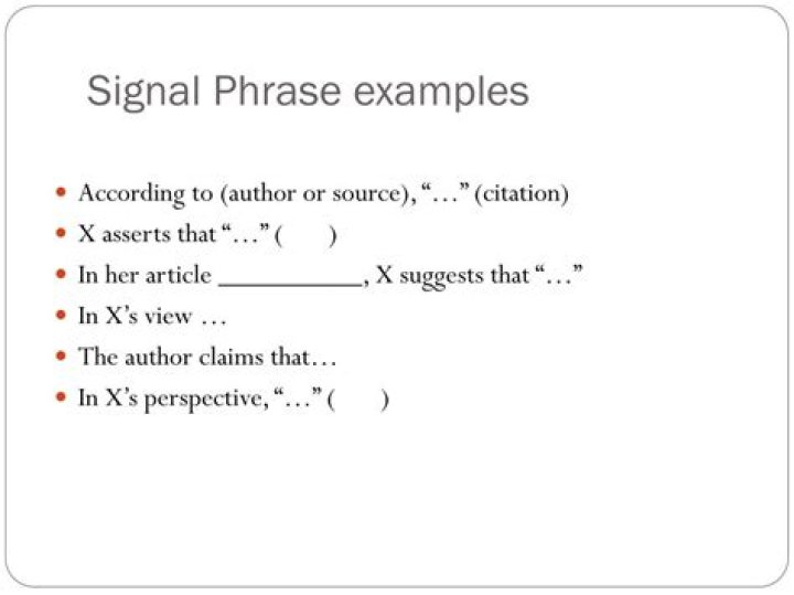 What is a signal phrase in MLA?