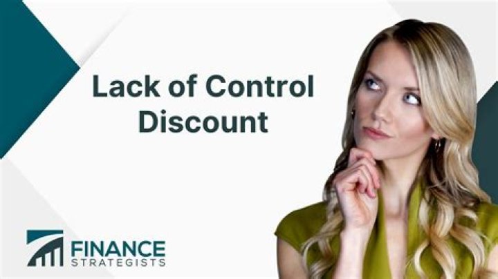 What is a typical discount for lack of control?
