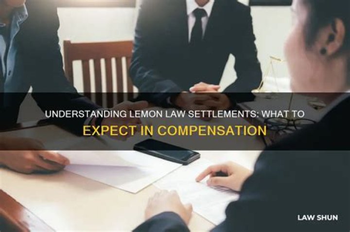 What is a typical lemon law settlement?
