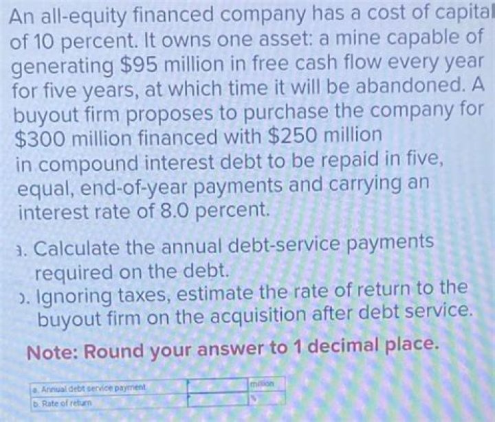 What is all equity financed firm?