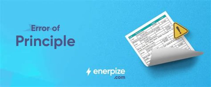 What is an error of principle?