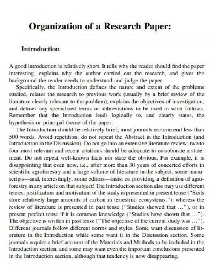 What is an introduction in a research paper?