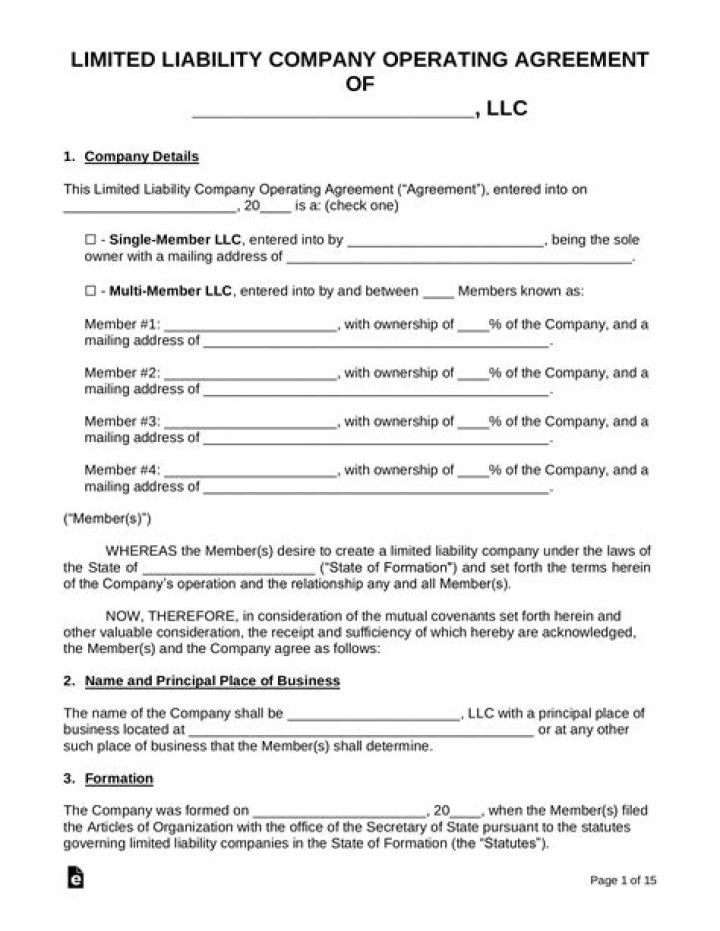 What is an LLC company agreement?