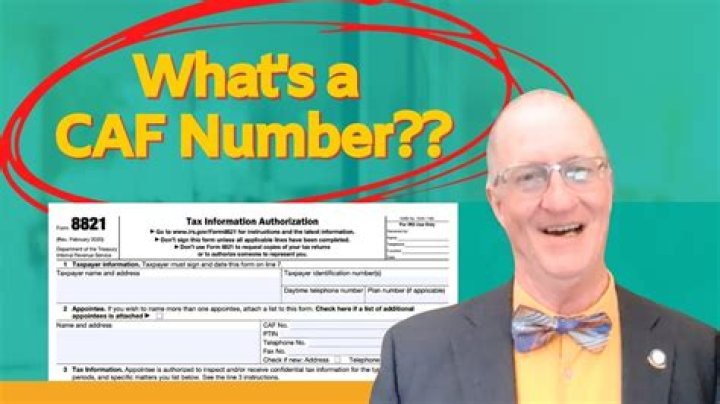 What is CAF number used for?