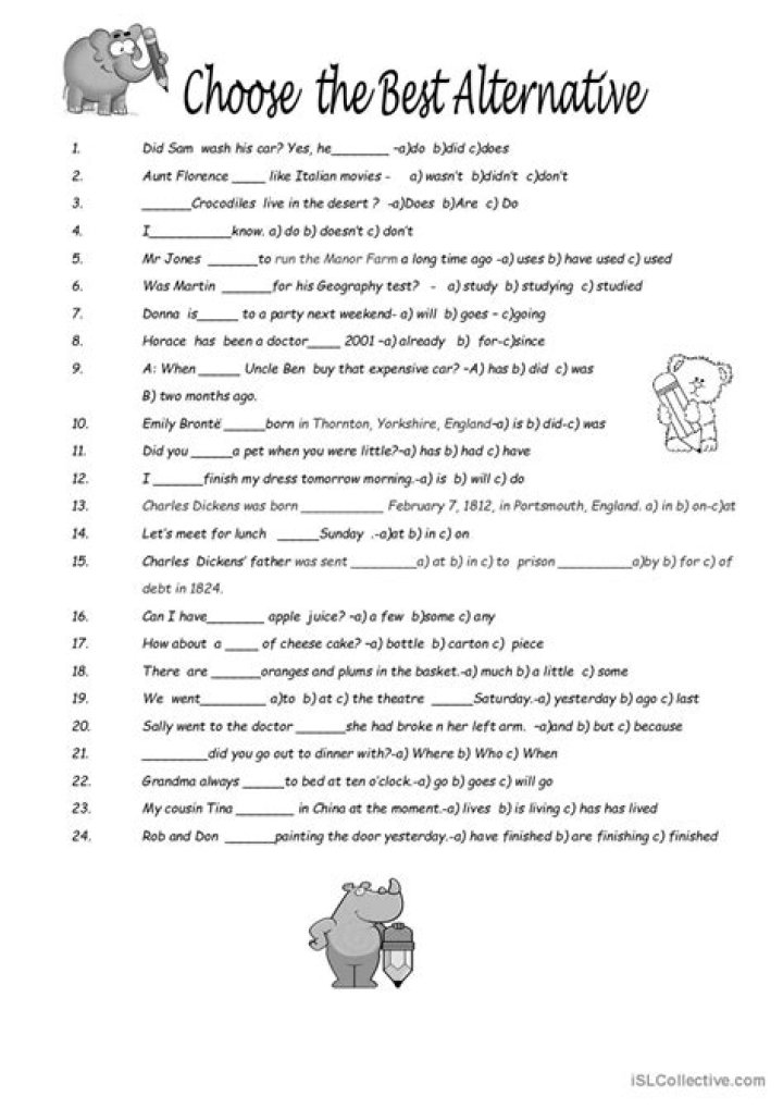 What is choose the best alternative?