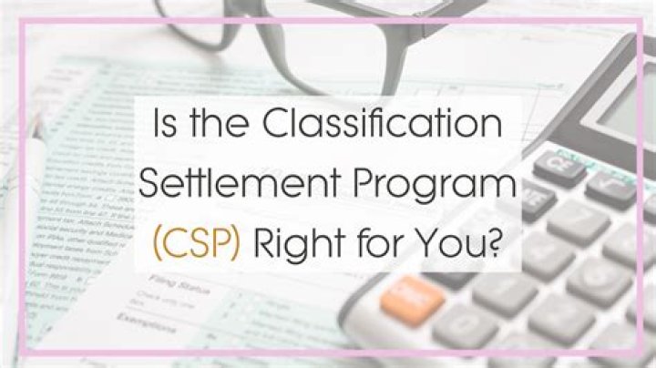 What is Classification Settlement program?