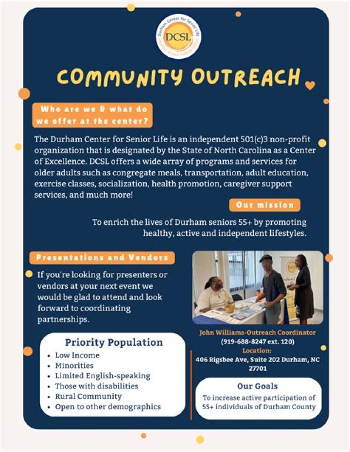 What is community outreach program examples?
