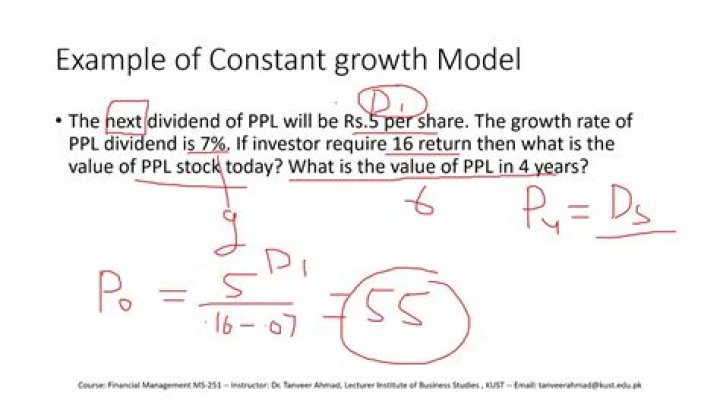What is constant growth stock valuation?