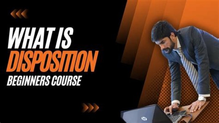 What is disposition in record?