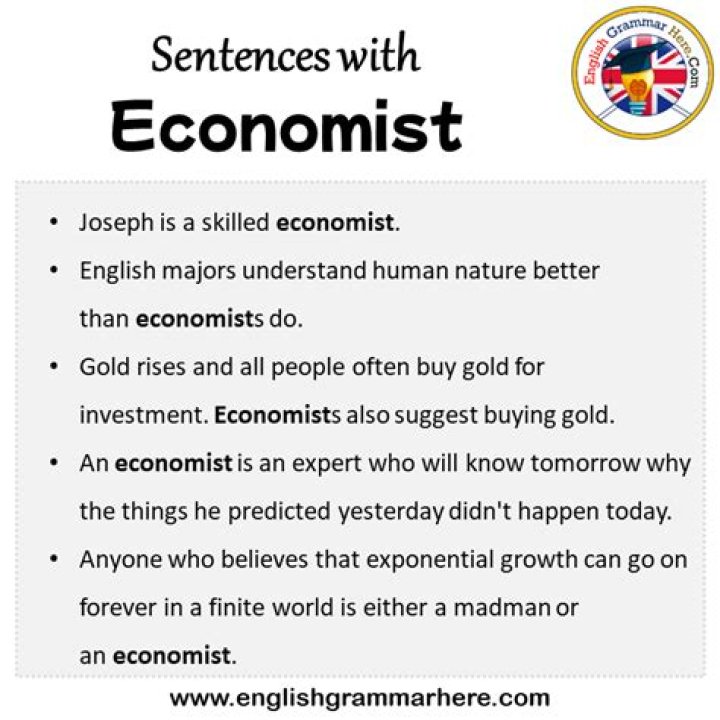 What is economist in a sentence?