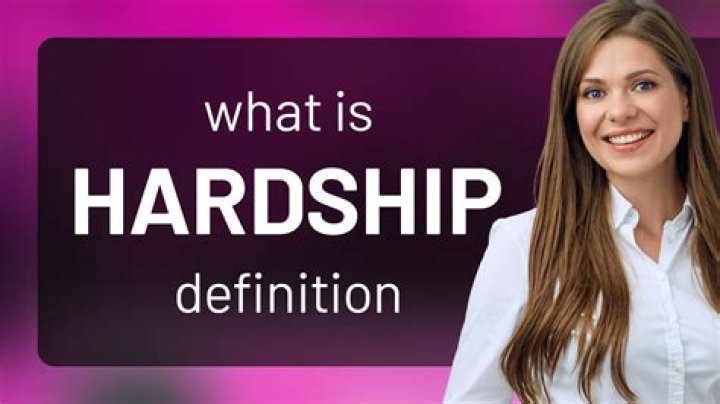 What is hardship rule?