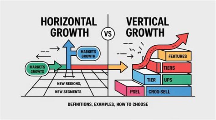 What is horizontal growth in a business?