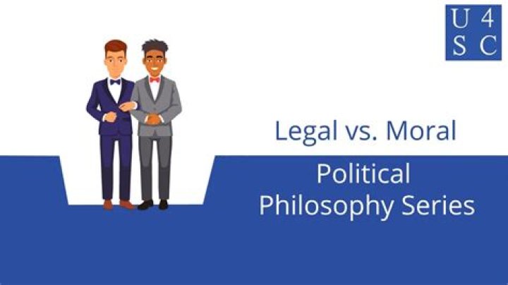 What is legal not always moral?