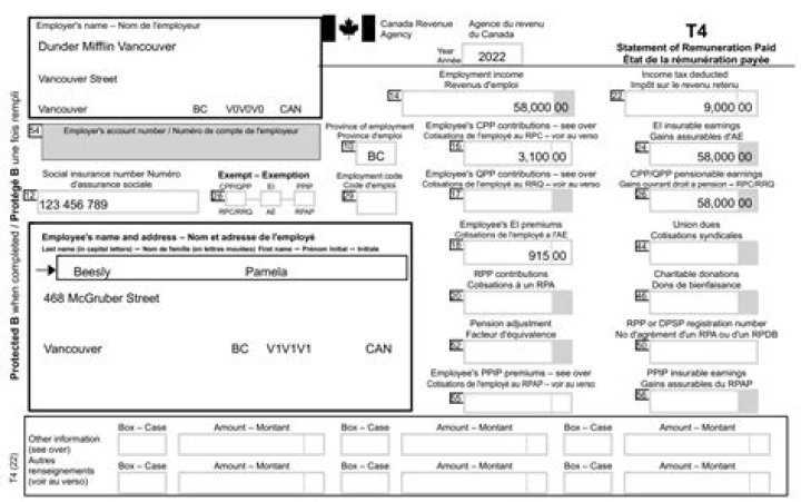 What is Line 207 on the Canada tax return?