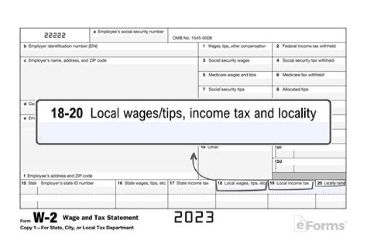 What is local income tax W2?