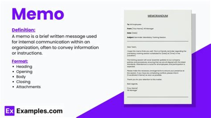 What is memo and its uses?