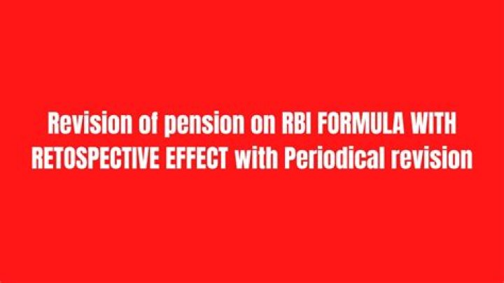 What is RBI pension formula?