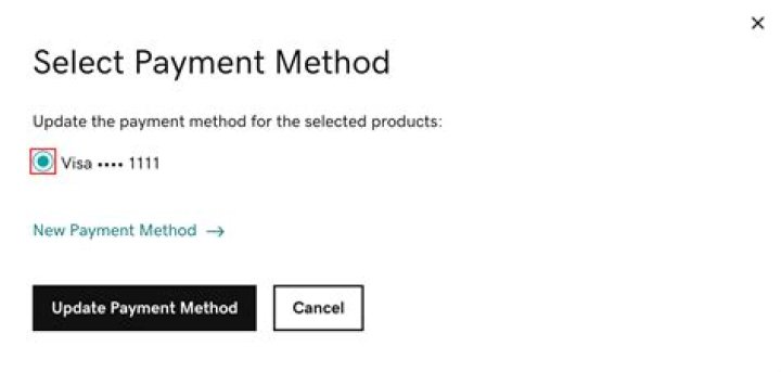 What is select payment method?