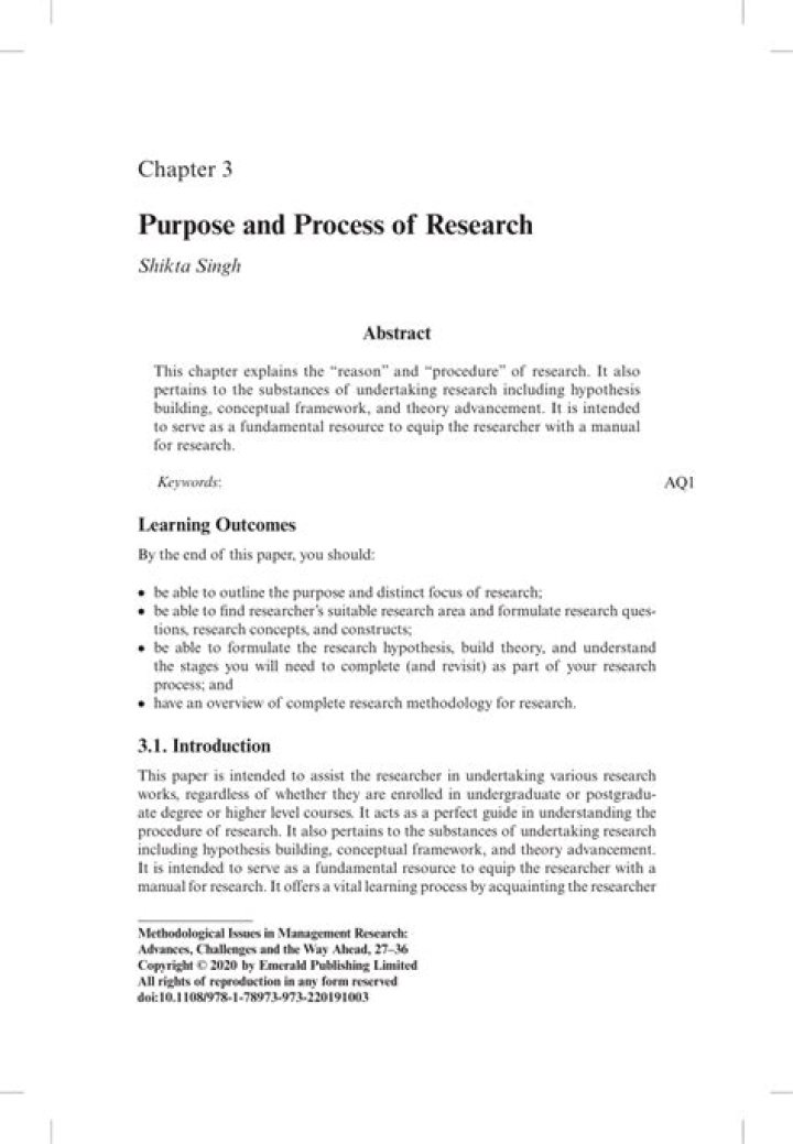 What is the basic purpose of a research paper?