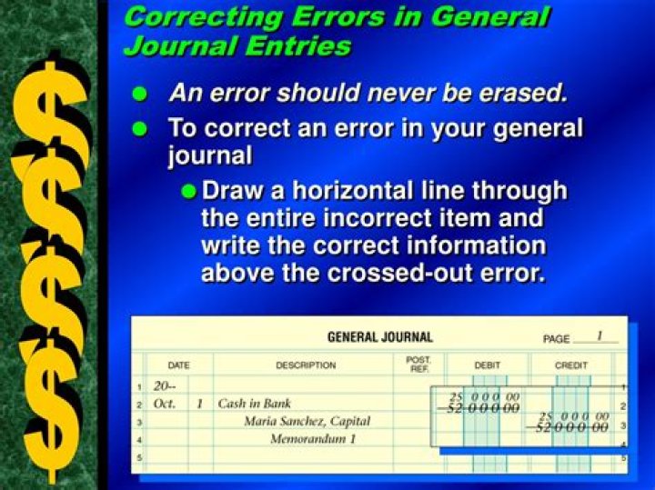 What is the basic rule when correcting accounting errors?