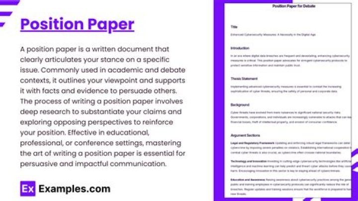 What is the best topic for position paper?