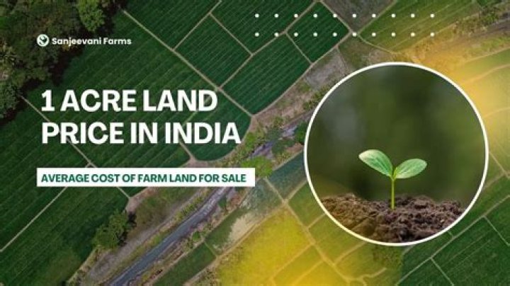 What is the cost of 1 acre of land in India?