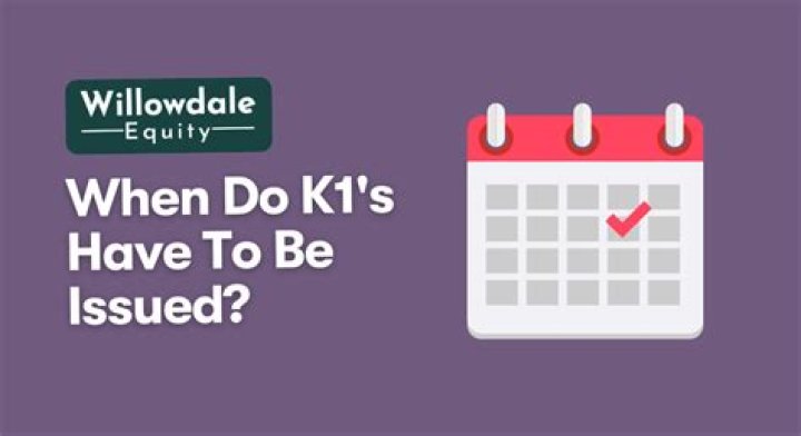 What is the deadline for issuing K-1?