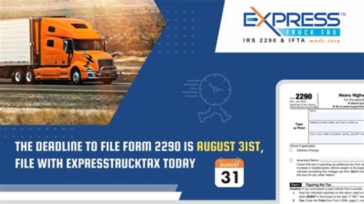 What is the deadline to file your 2290?