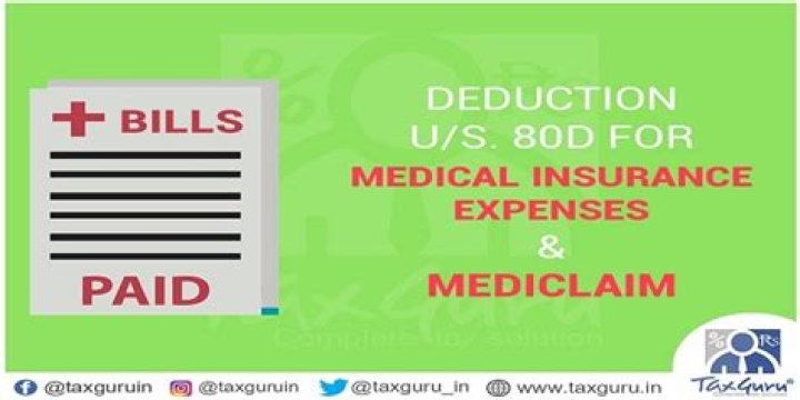 What is the deduction available u/s 80D?