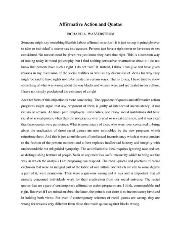 What is the difference between quotas and affirmative action?